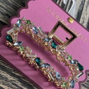 Sunday State Gold and Gemstone Hair Clip